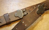 Original U.S. WWII M1907 Pattern Milsco 1943 Leather Sling with Steel Hardware for M1 Garand - 24 of 25