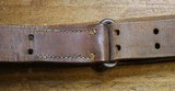 Original U.S. WWII M1907 Pattern Milsco 1943 Leather Sling with Steel Hardware for M1 Garand - 7 of 25