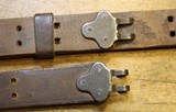 Original U.S. WWII M1907 Pattern Milsco 1943 Leather Sling with Steel Hardware for M1 Garand - 3 of 25