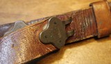 Original U.S. WWII M1907 Pattern Milsco 1944 Leather Sling with Steel Hardware for M1 Garand - 17 of 25
