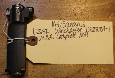 Original WW2 Winchester M1 Garand WRA Bolt Assembly 30.06 Complete D28287-1 W.R.A.