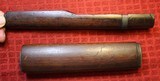 Original M1 Garand Hand Guard Upper and Lower with Metal on Upper Maybe Wartime and Springfield - 3 of 25