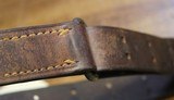 Original U.S. WWII M1907 Pattern Boyt 1944 Leather Sling with Brass Hardware for M1 Garand - 20 of 25