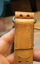 Original U.S. WWII M1907 Pattern Boyt 1944 Leather Sling with Brass Hardware for M1 Garand - 15 of 25