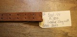 Original U.S. WWII M1907 Pattern Boyt 1944 Leather Sling with Brass Hardware for M1 Garand - 2 of 25