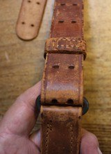Original U.S. WWII M1907 Pattern Boyt 1944 Leather Sling with Brass Hardware for M1 Garand - 16 of 25