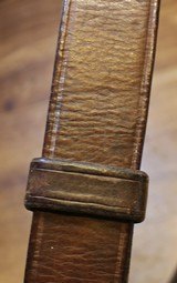 Original U.S. WWII M1907 Pattern Boyt 1942 0r 43 Leather Sling with Brass Hardware for M1 Garand - 24 of 25