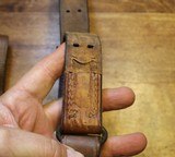 Original U.S. WWII M1907 Pattern Boyt 1942 0r 43 Leather Sling with Brass Hardware for M1 Garand - 19 of 25