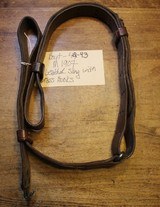Original U.S. WWII M1907 Pattern Boyt 1942 0r 43 Leather Sling with Brass Hardware for M1 Garand - 1 of 25