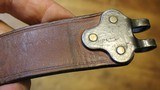 Original U.S. WWII M1907 Pattern Boyt 1942 0r 43 Leather Sling with Brass Hardware for M1 Garand - 12 of 25