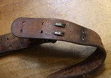 Original U.S. WWII M1907 Pattern Boyt 1942 Leather Sling with Brass Hardware for M1 Garand - 14 of 25