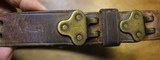 Original U.S. WWII M1907 Pattern Boyt 1942 Leather Sling with Brass Hardware for M1 Garand - 10 of 25