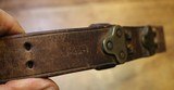 Original U.S. WWII M1907 Pattern Boyt 1942 Leather Sling with Brass Hardware for M1 Garand - 25 of 25