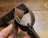 Original U.S. WWII M1907 Pattern Boyt 1942 Leather Sling with Steel Hardware for M1 Garand - 22 of 25