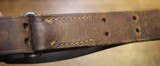 Original U.S. WWII M1907 Pattern Boyt 1942 Leather Sling with Steel Hardware for M1 Garand - 19 of 25