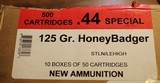 Black Hills .44 Special HoneyBadger™ 125 Gr. HoneyBadger™ 2 boxes of 50 or 100 Rounds - 2 of 10