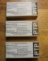 9X19MM LUGER PTP /S (GERMAN POLICE 9MM+P) BOX OF 50 CARTRIDGES Shipping included - 1 of 14
