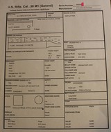 International Harvester M-1 Garand 30.06 Gap Rifle July 1953 - 2 of 25