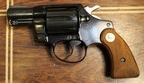 Colt Blue Agent 6 Shot 38 Special Revolver 2" shrouded Barrel 1977 Manufacture w Box and paperwork - 3 of 25