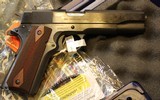 Colt O1911C 1911 Government Series 70 45 ACP 5" 7+1 Blued Double Diamond Checkered Rosewood Grip - 8 of 25
