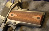 Colt O1911C 1911 Government Series 70 45 ACP 5" 7+1 Blued Double Diamond Checkered Rosewood Grip - 6 of 25