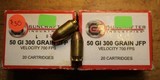Guncrafter Industries .50GI 300gr Jacketed Flat Point (20 Count Box) Times 2 or 40 Rounds - 1 of 4