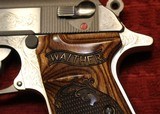 Walther Arms PPK/S Engraved 380 ACP 3.35" 7+1 Wood Grips and Walnut Walther Display Case - 5 of 25