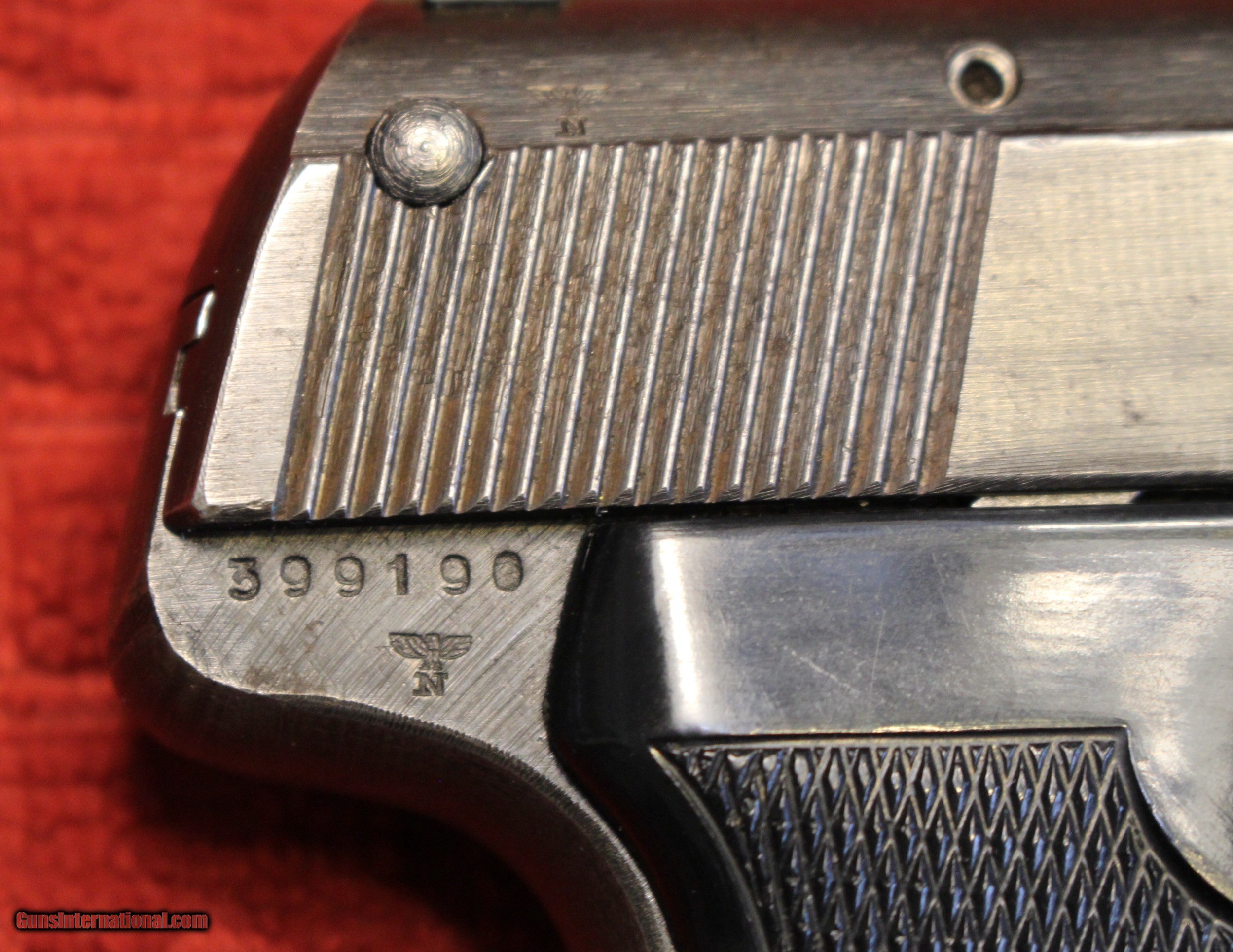 J.P. Sauer & Sohn, Suhl 38H 7.65mm Wartime and Holster marked 