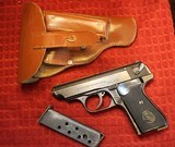 J.P. Sauer & Sohn, Suhl 38H 7.65mm Wartime and Holster marked Schambach & CO Berlin 1942 - 1 of 25
