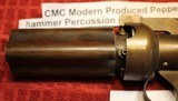 CMC Modern Produced Pepper Box w Top Bar Rotating 4 Barrel Percussion Pistol - 6 of 25