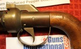 CMC Modern Produced Pepper Box w Top Bar Rotating 4 Barrel Percussion Pistol - 7 of 25