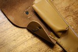 FRENCH ARMY leather MAB pistol holster Indochina Algeria - 6 of 19