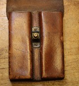 Pre WWI US Army Colt 1911 Magazine Leather Pouch-Rock Island 1913-Eagle Snap - 6 of 16