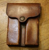 Pre WWI US Army Colt 1911 Magazine Leather Pouch-Rock Island 1913-Eagle Snap - 14 of 16
