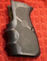 Hogue Finger Groove Rubber Browning Hi Power BHP 9mm or 40 S&W Grips or Similar Model Firearm - 4 of 4