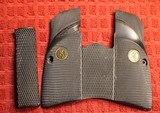 Original Factory Browning Hi Power BHP Logo Grips for 9mm or 40 S&W Pachmayr or Similar Firearm - 1 of 4