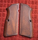 VZ Wood Browning Hi Power BHP Grips for 9mm or 40 S&W Plastic or Similar Firearm. - 1 of 4