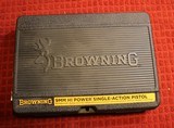 Factory Browning Hi Power 9mm or 40 S&W BHP Black Plastic BoxEMPTY - 1 of 6