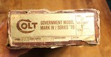 Factory Colt 1911 Box for a 1911 Mark IV Series 70 9mm.  Empty Box NO GUN. - 2 of 5