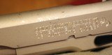 Colt 1911 E Nickel Series 70 45 ACP Matching Mag Factory Colt Pachmayr Signature Grips - 11 of 20
