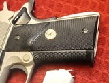 Colt 1911 E Nickel Series 70 45 ACP Matching Mag Factory Colt Pachmayr Signature Grips - 5 of 20