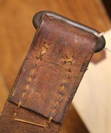 Original U.S. WWII M1907 Pattern Boyt 42 Leather Short Sling Section with Brass Hardware for M1 Garand - 13 of 17