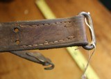 Original U.S. WWII M1907 Pattern Boyt 42 Leather Short Sling Section with Brass Hardware for M1 Garand - 14 of 14