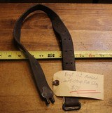 Original U.S. WWII M1907 Pattern Boyt 42 Leather Short Sling Section with Brass Hardware for M1 Garand