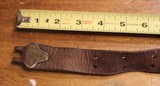 Original U.S. WWII M1907 Pattern Boyt 42 Leather Short Sling Section with Brass Hardware for M1 Garand - 3 of 18