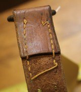 Original U.S. WWII M1907 Pattern Boyt 42 Leather Short Sling Section with Brass Hardware for M1 Garand - 14 of 18