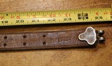 Original U.S. WWII M1907 Pattern Boyt 42 Leather Short Sling Section with Brass Hardware for M1 Garand - 5 of 13