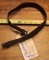 Original U.S. WWII M1907 Pattern Boyt 42 Leather Short Sling Section with Brass Hardware for M1 Garand - 1 of 17