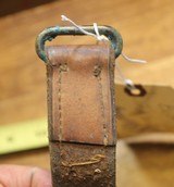 Original U.S. WWII M1907 Pattern Boyt 42 Leather Short Sling Section with Brass Hardware for M1 Garand - 10 of 17