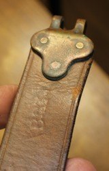 Original U.S. WWII M1907 Pattern Boyt 42 Leather Short Sling Section with Brass Hardware for M1 Garand - 16 of 19
